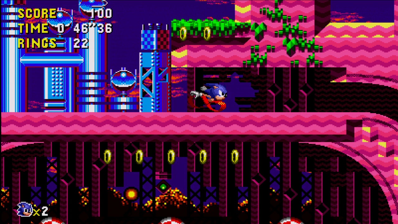 Sonic CD gameplay
