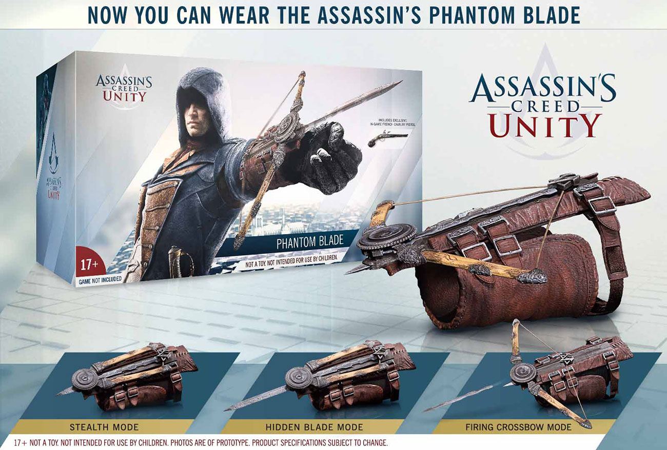 Assassin's Creed Cosplay Hidden Blade Video Game Resilience Catapult Launch New 