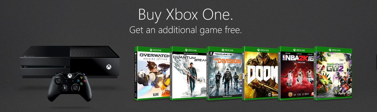 Buy Xbox One, Get Free Game at GameStop and Best Buy All Week.