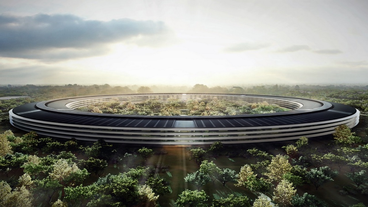A rendering for Apple's new HQ