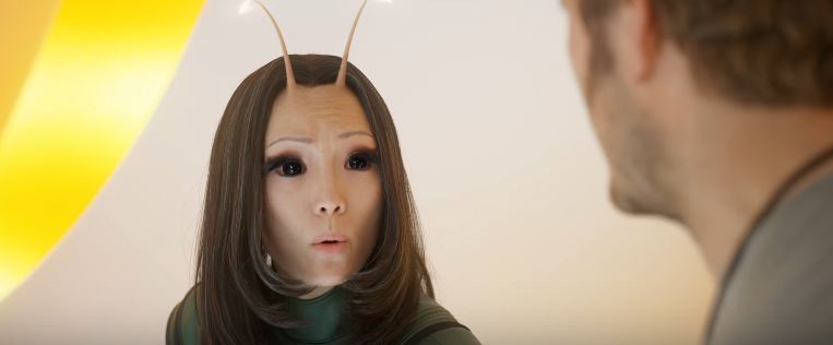 Klementieff as Mantis in the Guardians of the Galaxy Vol. 2 trailer