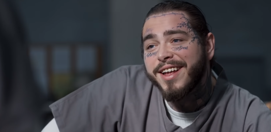 Post Malone in the new Mark Wahlberg movie, Spenser Confidential