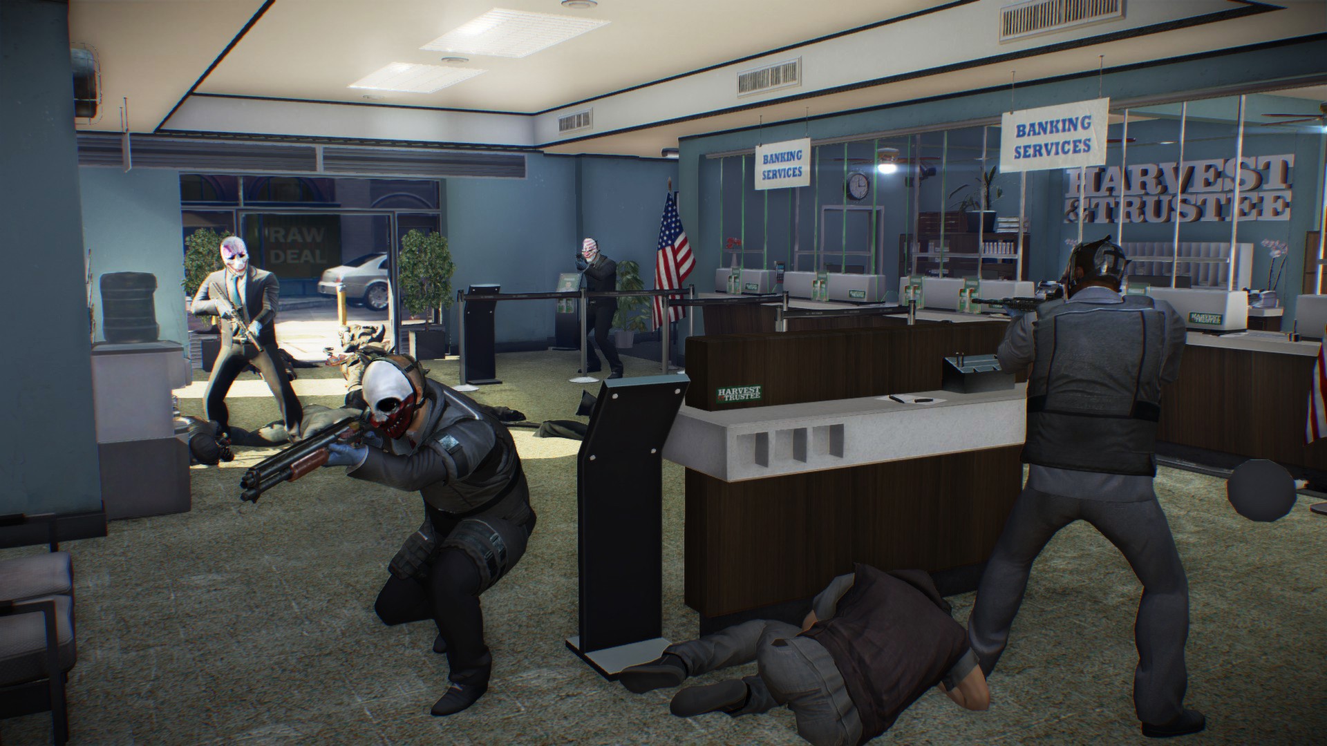 Payday 2 bank robbery фото 79
