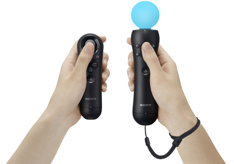 Sony's PlayStation Move, which is used with its Project Morpheus VR headset