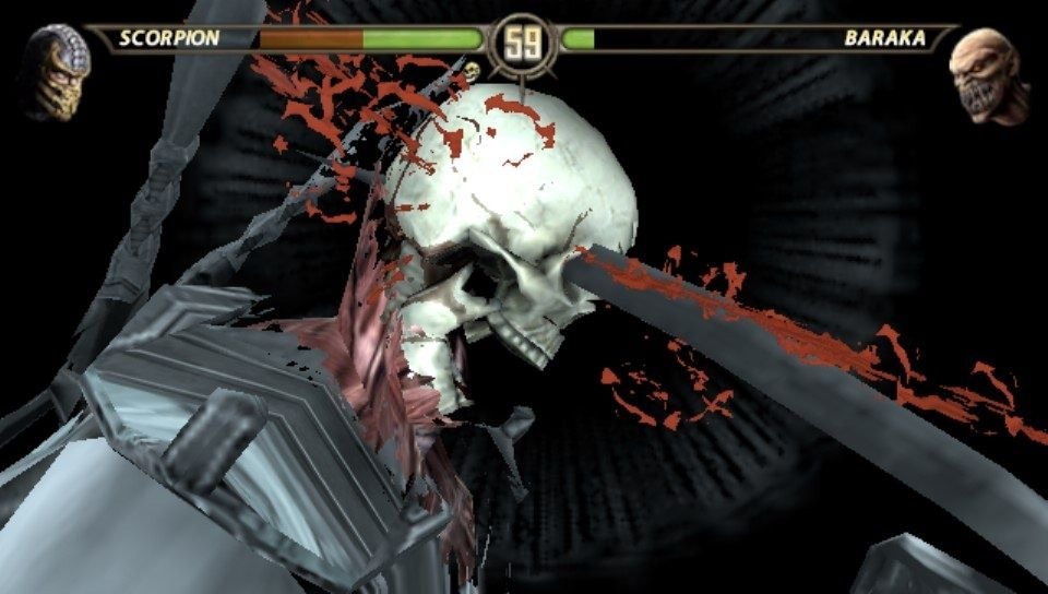 Mortal Kombat 9 Baraka X-Ray Combo 17 Hits 57% Damage