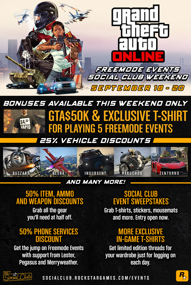 GTA: V - JOIN ROCKSTAR SOCIAL CLUB for exclusive items 