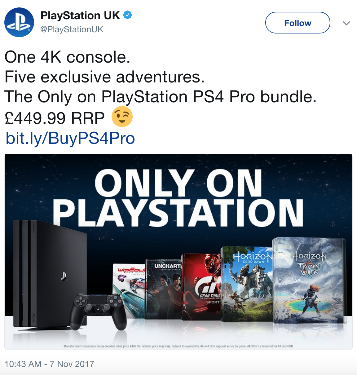Xbox One X Is Here, So UK Just Announced A PS4 Pro Bundle The Same Price - GameSpot