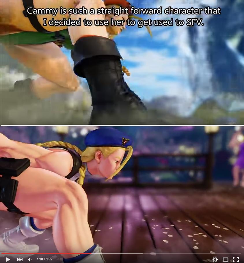 And no more Cammy crotch shot