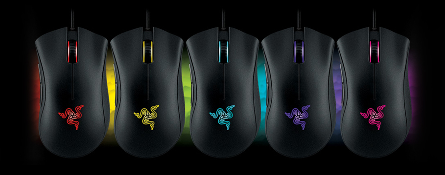 Some examples of the Death Adder Chroma's color options.