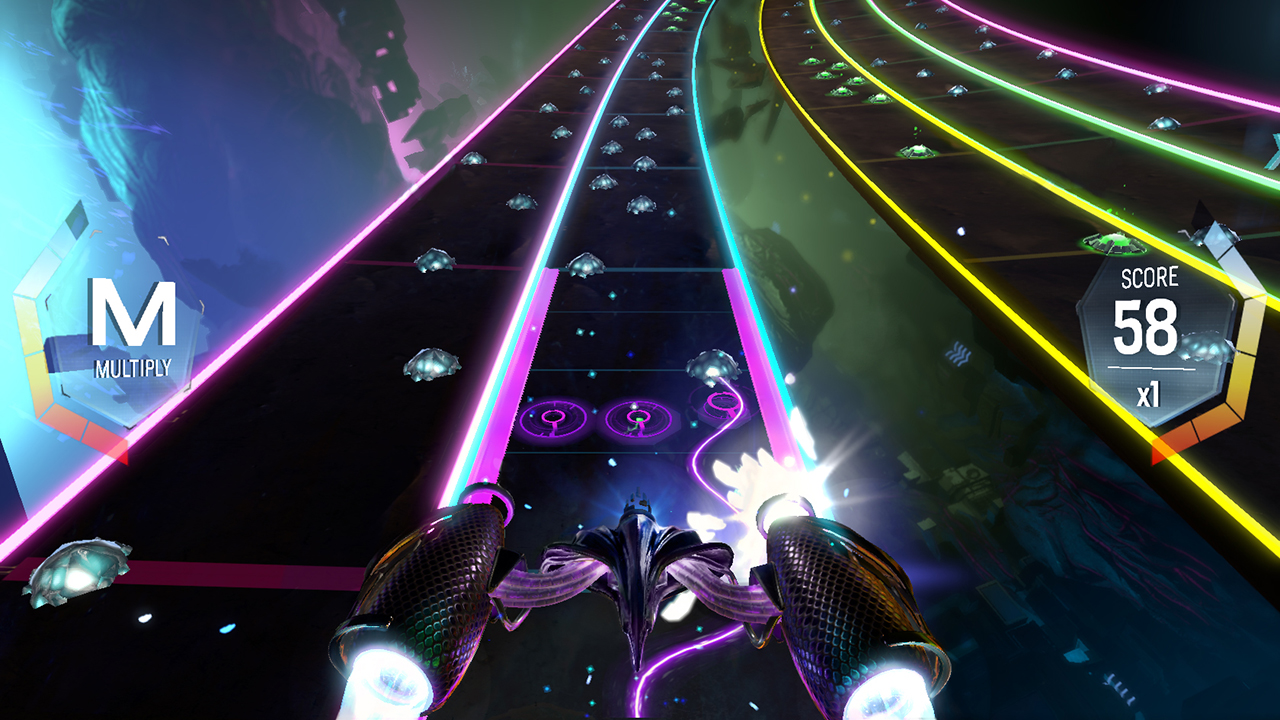 Amplitude, now with a fresh coat of neon paint.