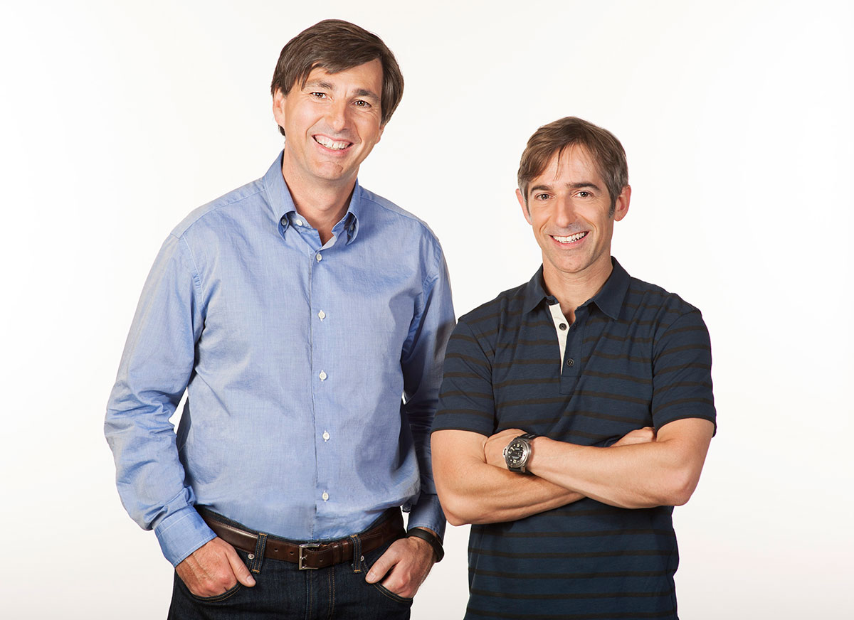Don Mattrick and Mark Pincus, just chilling out.