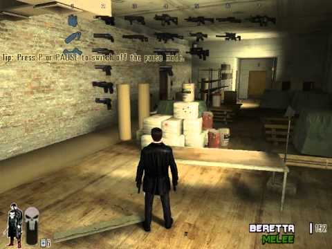 Max Payne 2's weapon selection menu