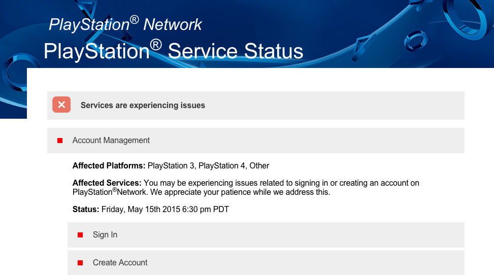 PlayStation Responds to PSN Issues
