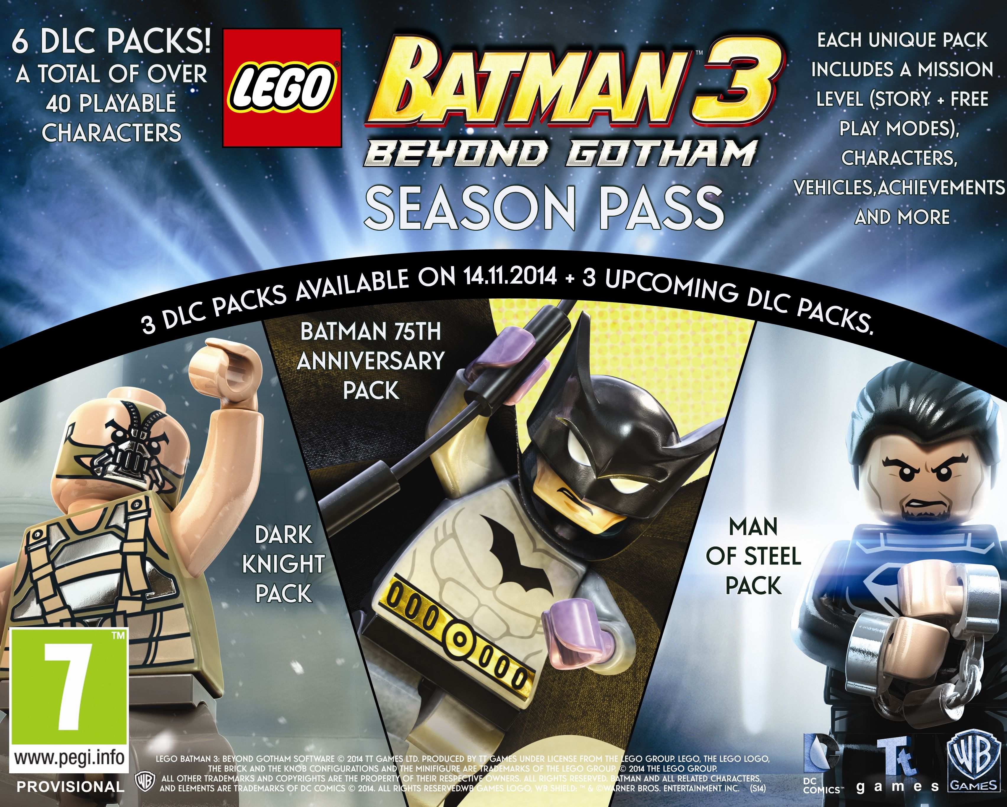 Formode tyv Vær tilfreds LEGO Batman 3: Beyond Gotham DLC Season Pass Skips Wii U, 3DS, and PS Vita  - GameSpot