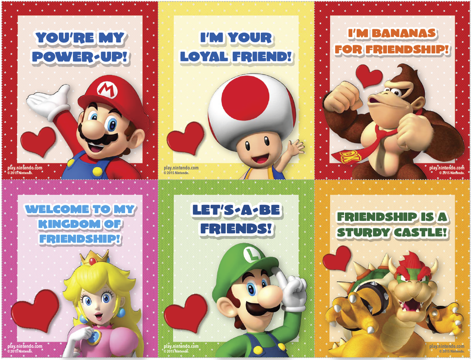 Nintendo Offers Free Mario Zelda And Kirby Valentine S Day Cards Gamespot