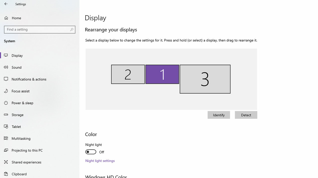 Display settings allow you to adjust your monitors