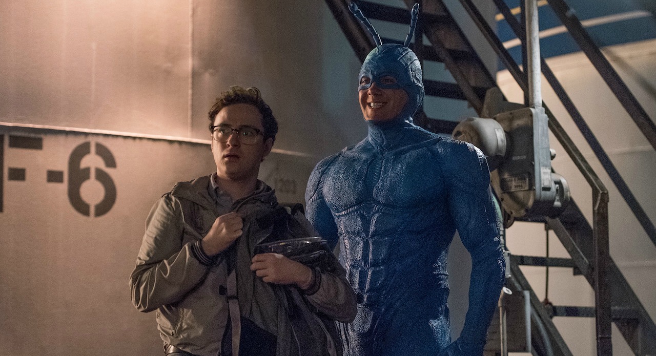 Griffin as Arthur and Serafinowicz as The Tick
