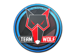 New Team Wolf Sticker