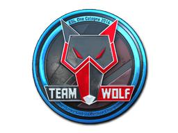 New Team Wolf Foil Sticker