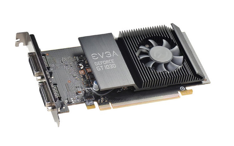The single slot GT 1030 from EVGA.