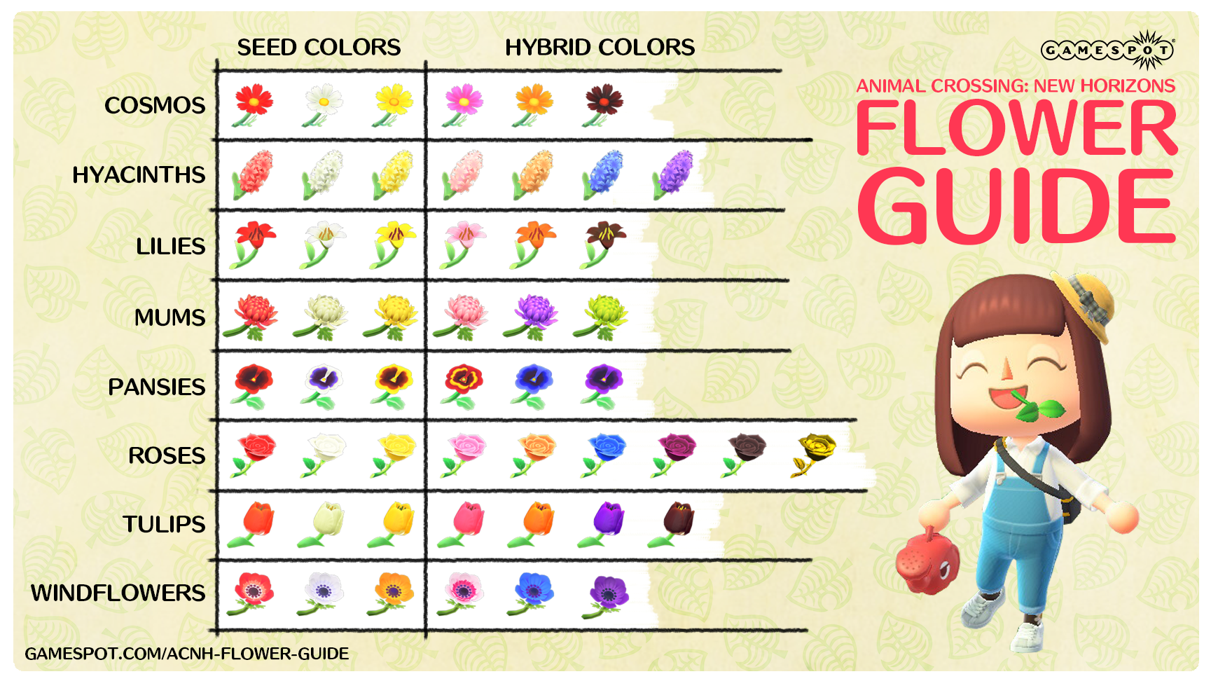 Animal Crossing New Horizons Hybrid Flowers Guide How To Breed