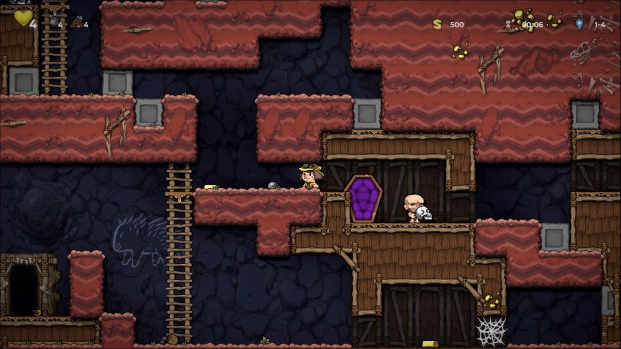 Spelunky 2 captured on PS4