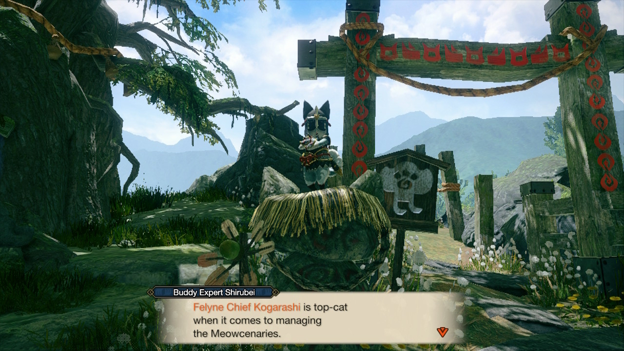 Speak to Kogarashi to send buddies on Meowcenary missions