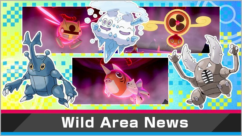 Some of the featured Pokemon in Sword and Shield's latest event