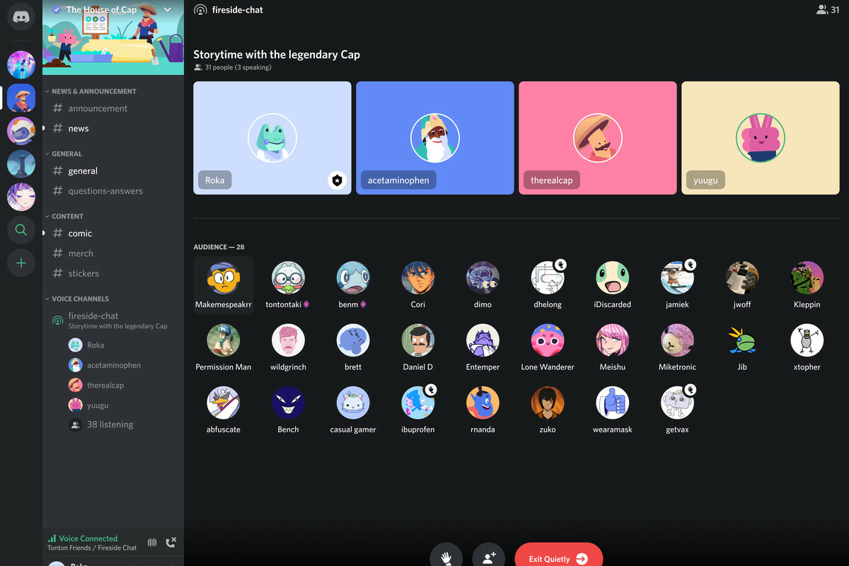 A look at Discord's Stage Channels, courtesy of The Verge.