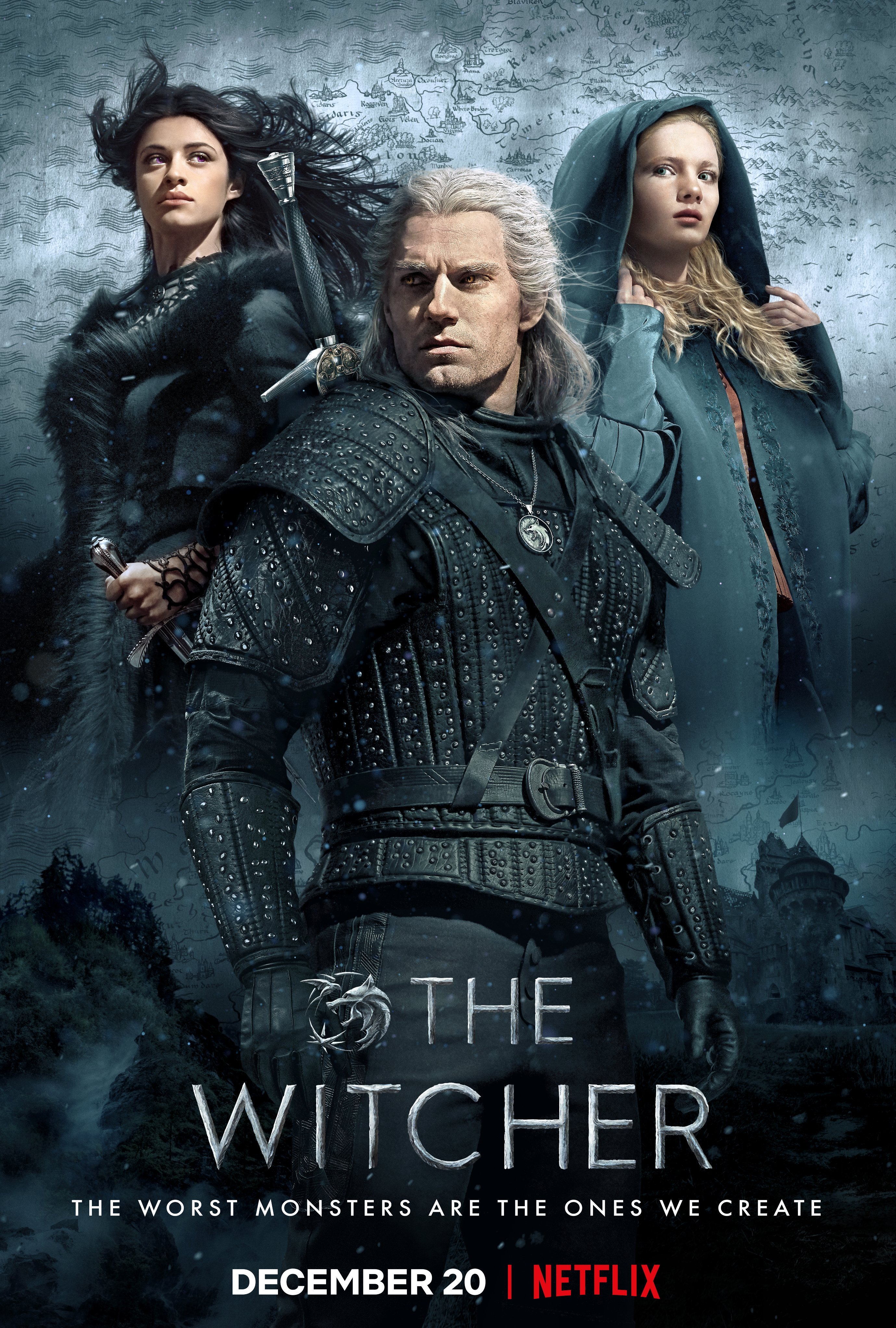 Poster The Witcher Close Up Henry Cavill
