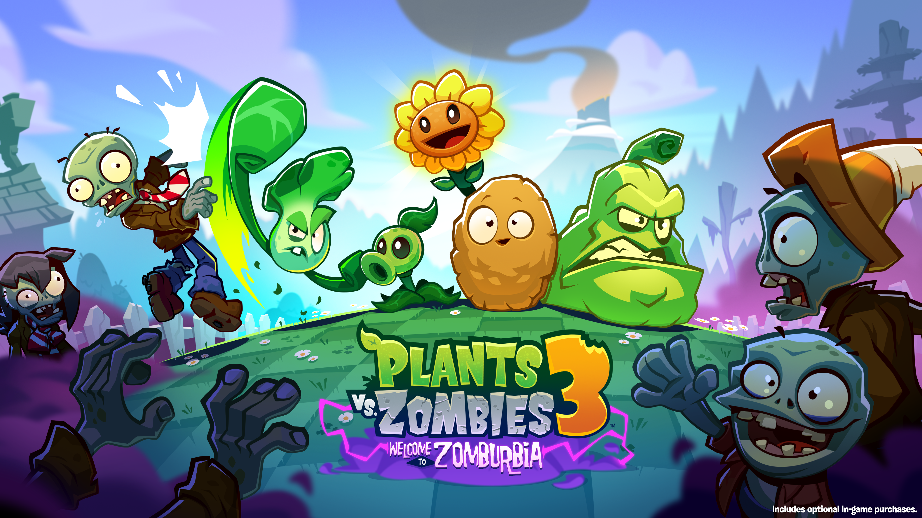 Plants Vs Zombies 3: Welcome To Zomburbia Coming This Year - GameSpot