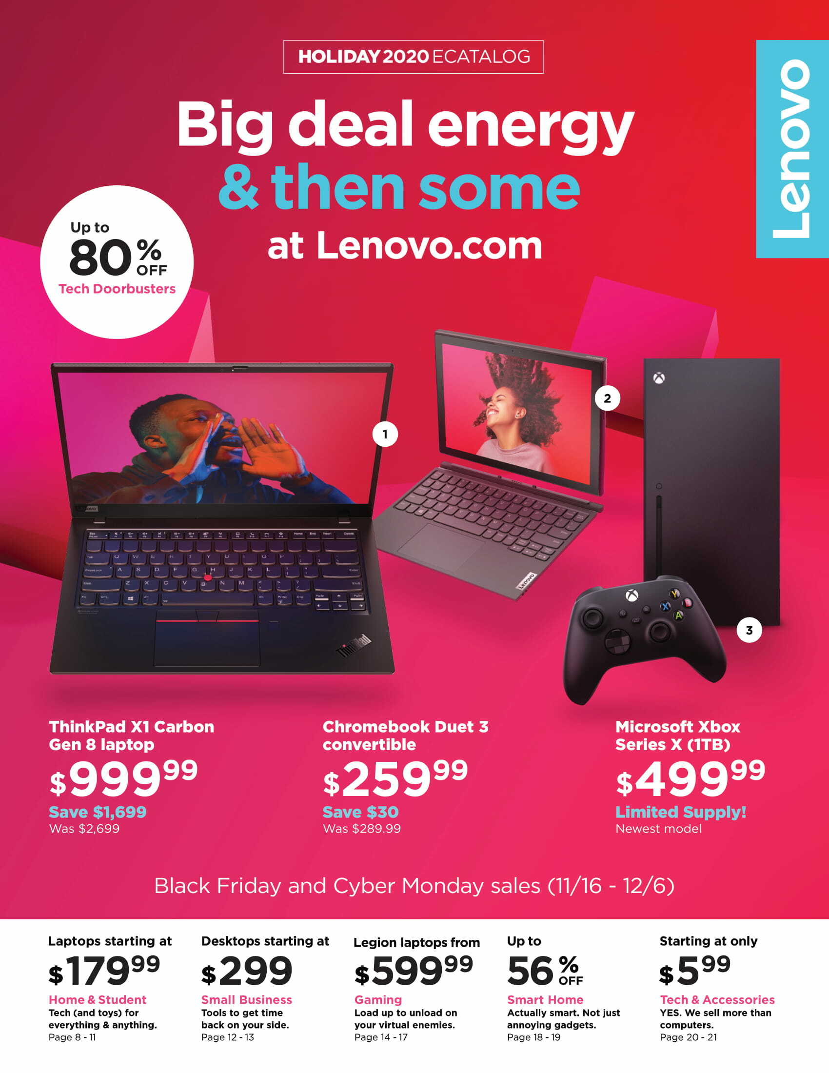 Lenovo Black Friday ad.