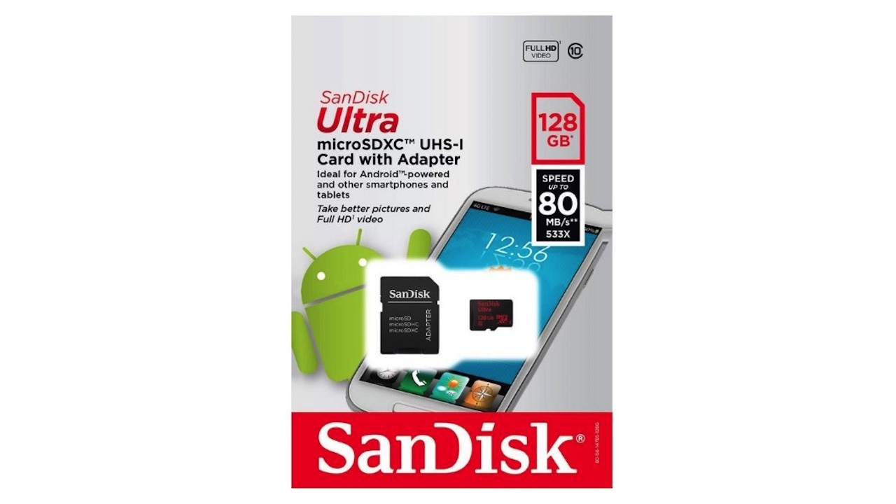 SanDisk 128GB microSDXC -- $15