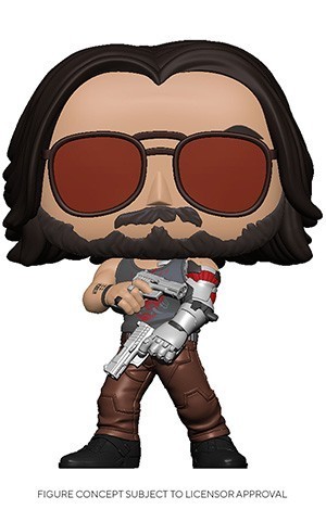 Johnny Silverhand with sunglasses and guns