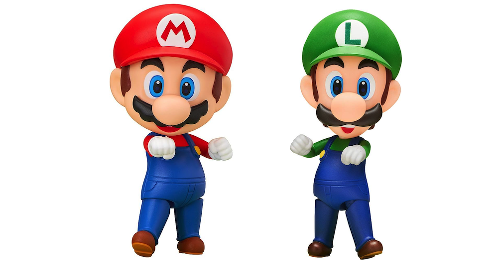 Super Mario and Luigi Nendoroid figures