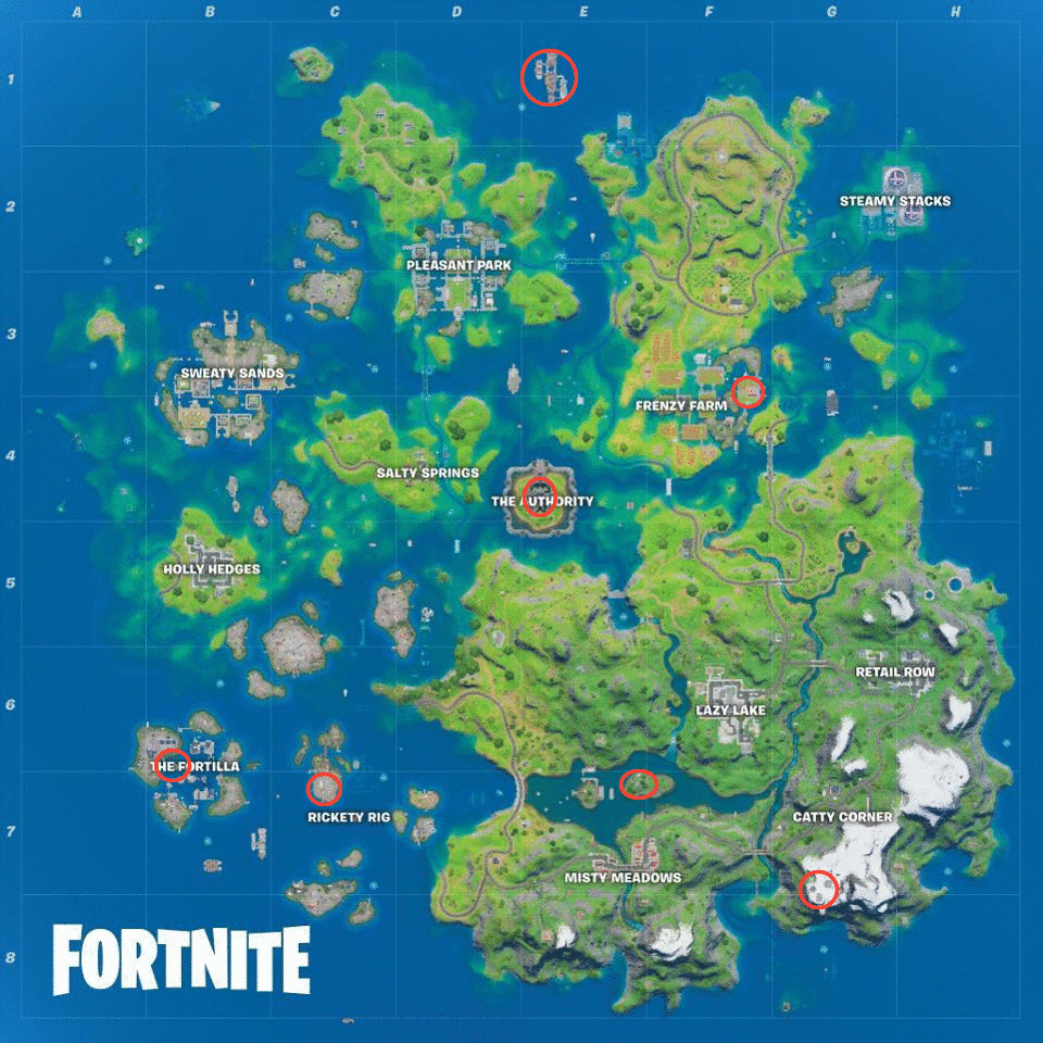 Fortnite: Season 3 Helicopter Locations
