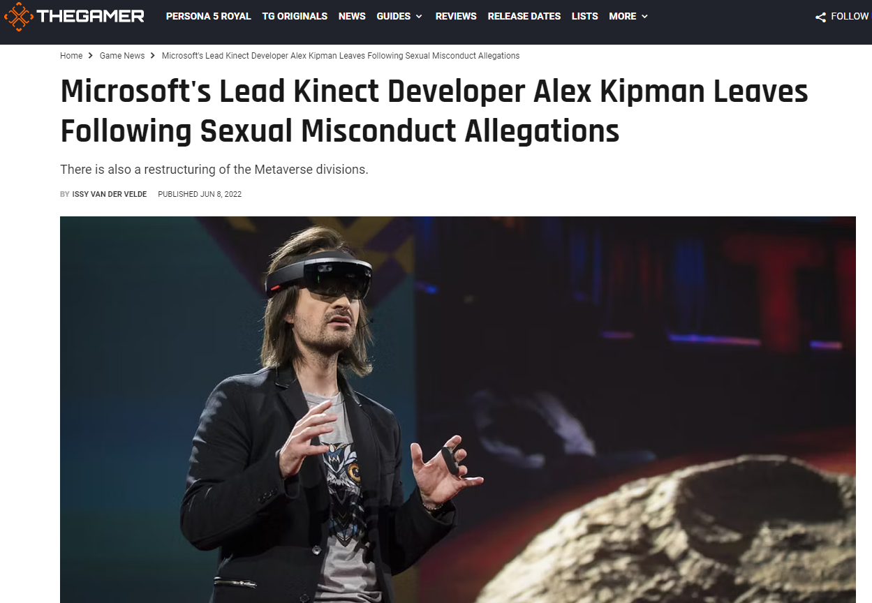 https://www.thegamer.com/microsofts-kinect-alex-kipman-leaves-sexual-misconduct-allegations/