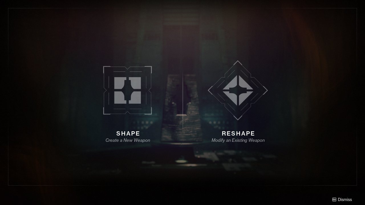 Shape or reshape your weapons for Destiny 2.