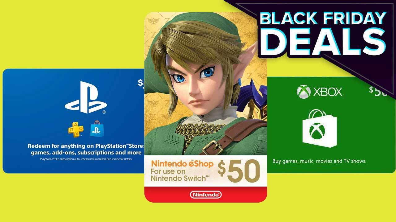 Nintendo, PlayStation, And Xbox Gift Cards Are On Sale For Black