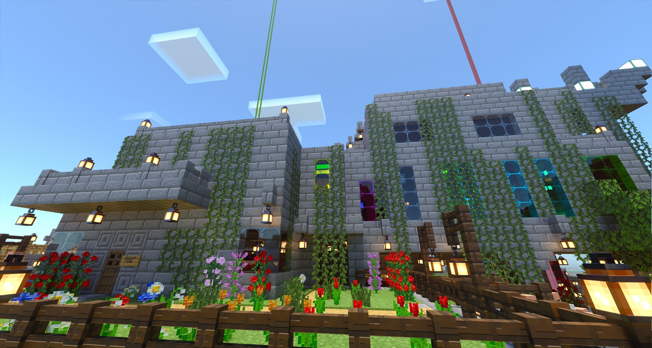 Minecraft house building