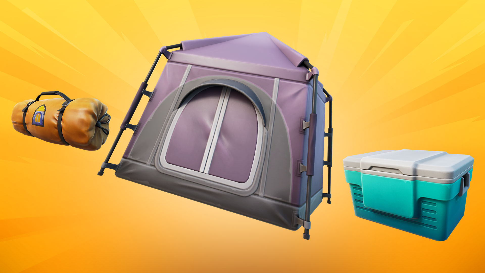 Fortnite tents and campsites.