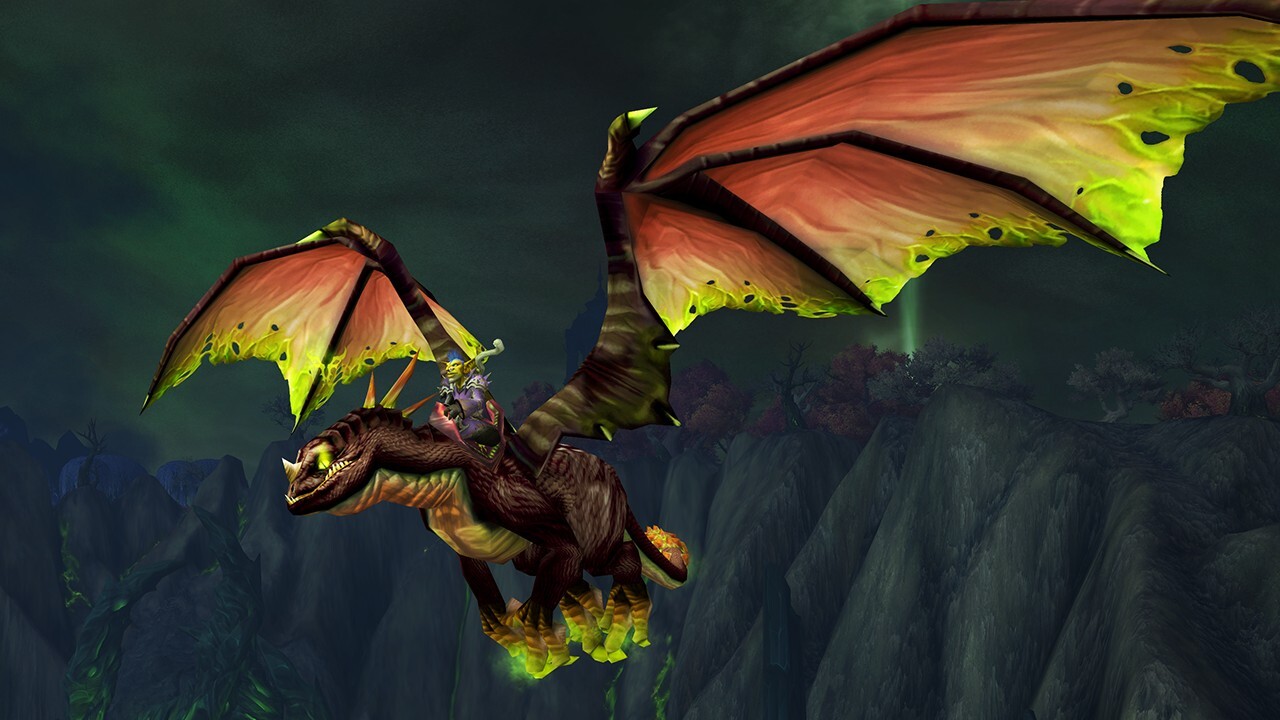 This Feldrake mount can be earned by watching four hours of WoW: Dragonflight content on Twitch from November 28-30.