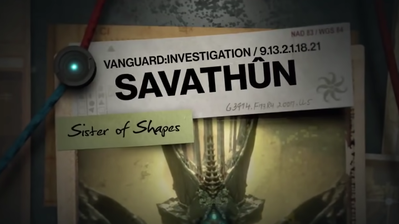 The Hidden's investigation board for Savathun