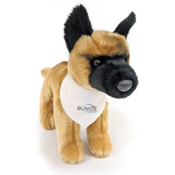 The Artemis plush made in tribute to Cristian's dog.
