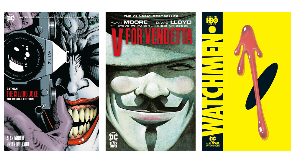Batman: The Killing Joke, V For Vendetta, and Watchmen