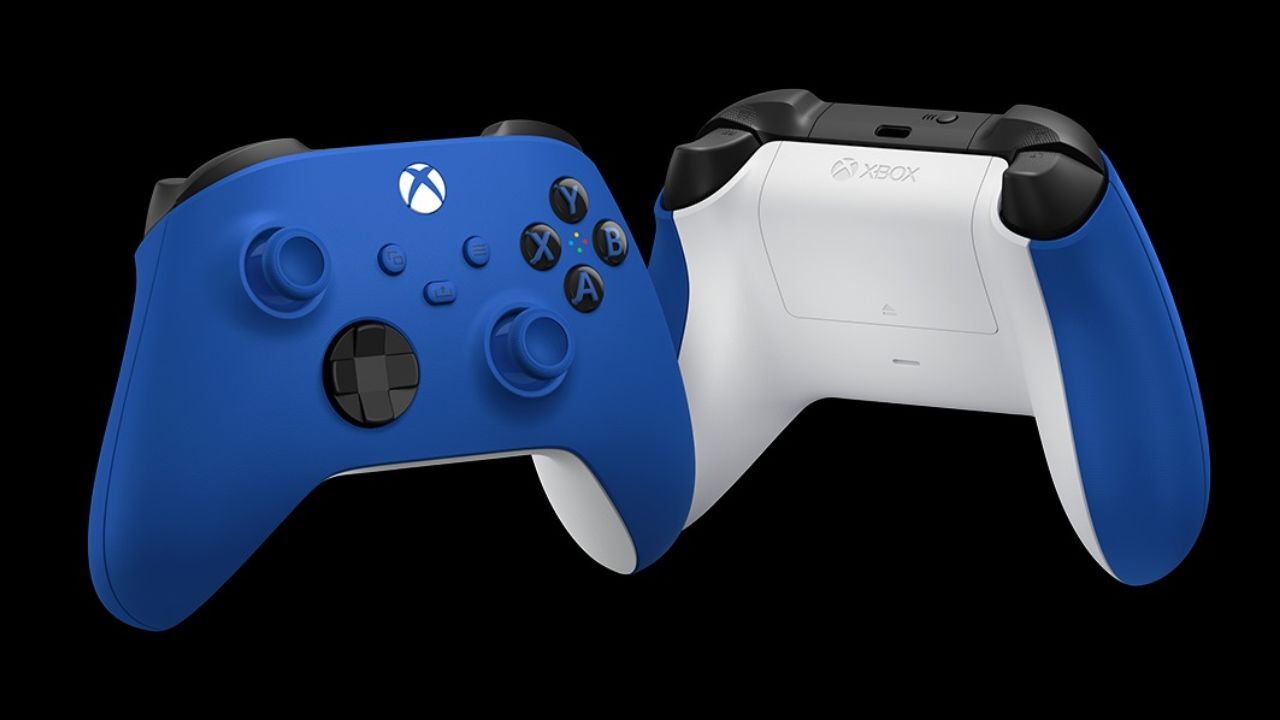 Xbox series x s wireless controller. Xbox геймпад Сериес. Контроллер Microsoft Xbox Series Shock Blue. Shock Blue Xbox Wireless Controller 1708. Джойстик Xbox 360 синий.