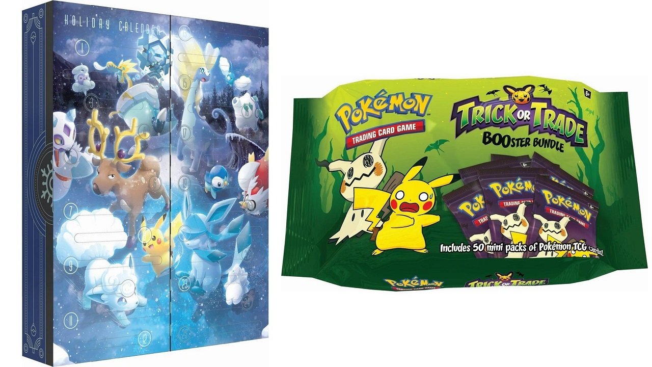 Pokemon TCG Advent Calendar And Halloween Card Packs Up For Preorder