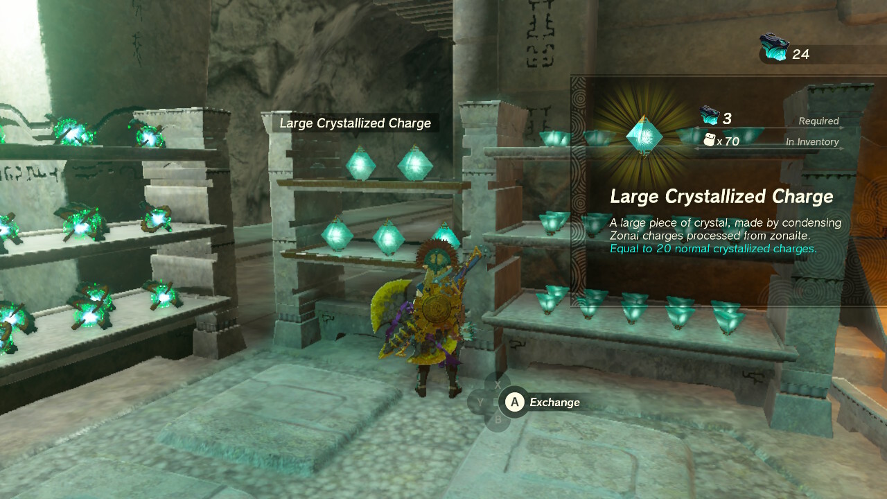 Forges in the Depths region let you convert raw Zonaite into either type of charge material.
