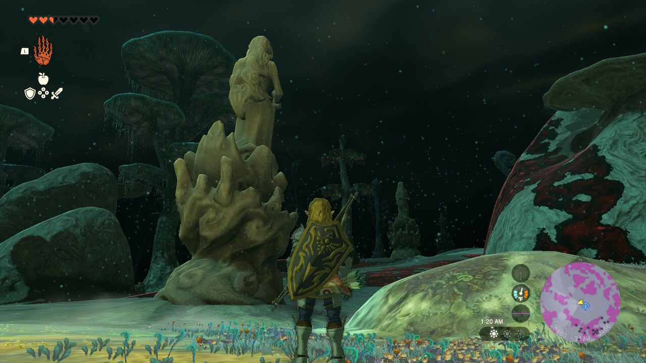 Follow the direction that the statues are facing to reach new areas where you'll do battle with Master Kohga.