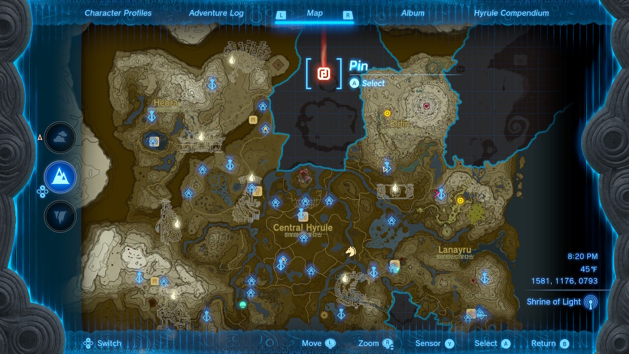Place pins and markers on the map so you remember where you need to go.